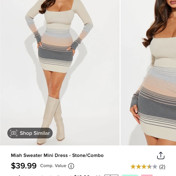 Sweater Midi Dress - Picture 1 of 3